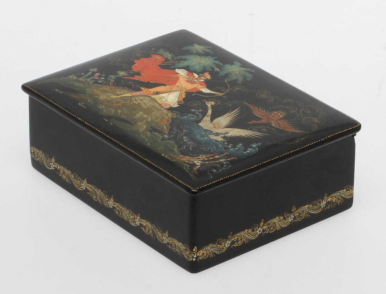 SKRIN, lackarbete, Ryssland, signerad och daterad -69.