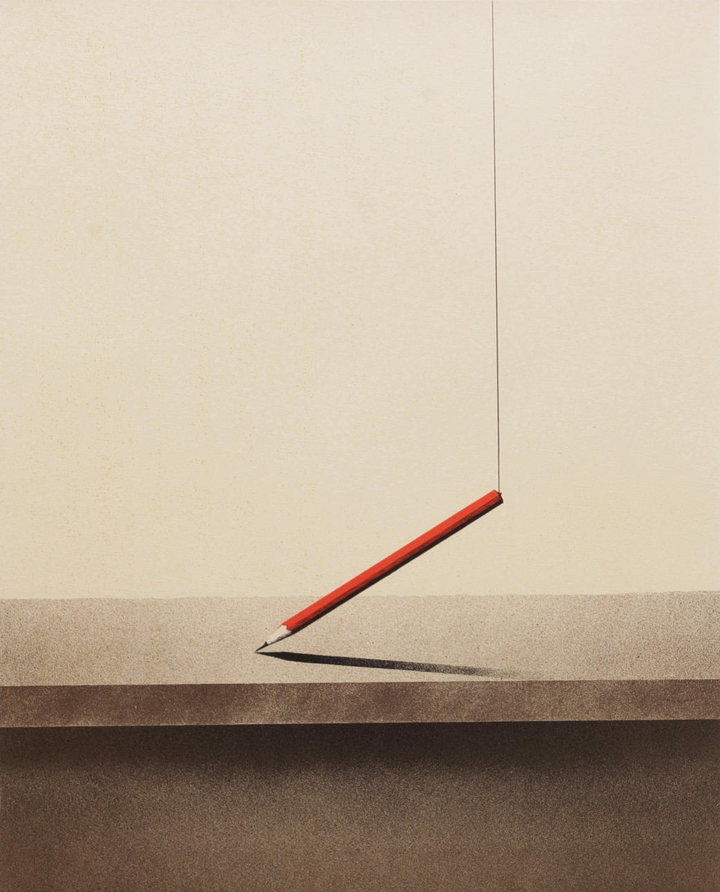 JOHANNES OLSSON. Hängande penna, färglitografi, signerad och numrerad 246/250.