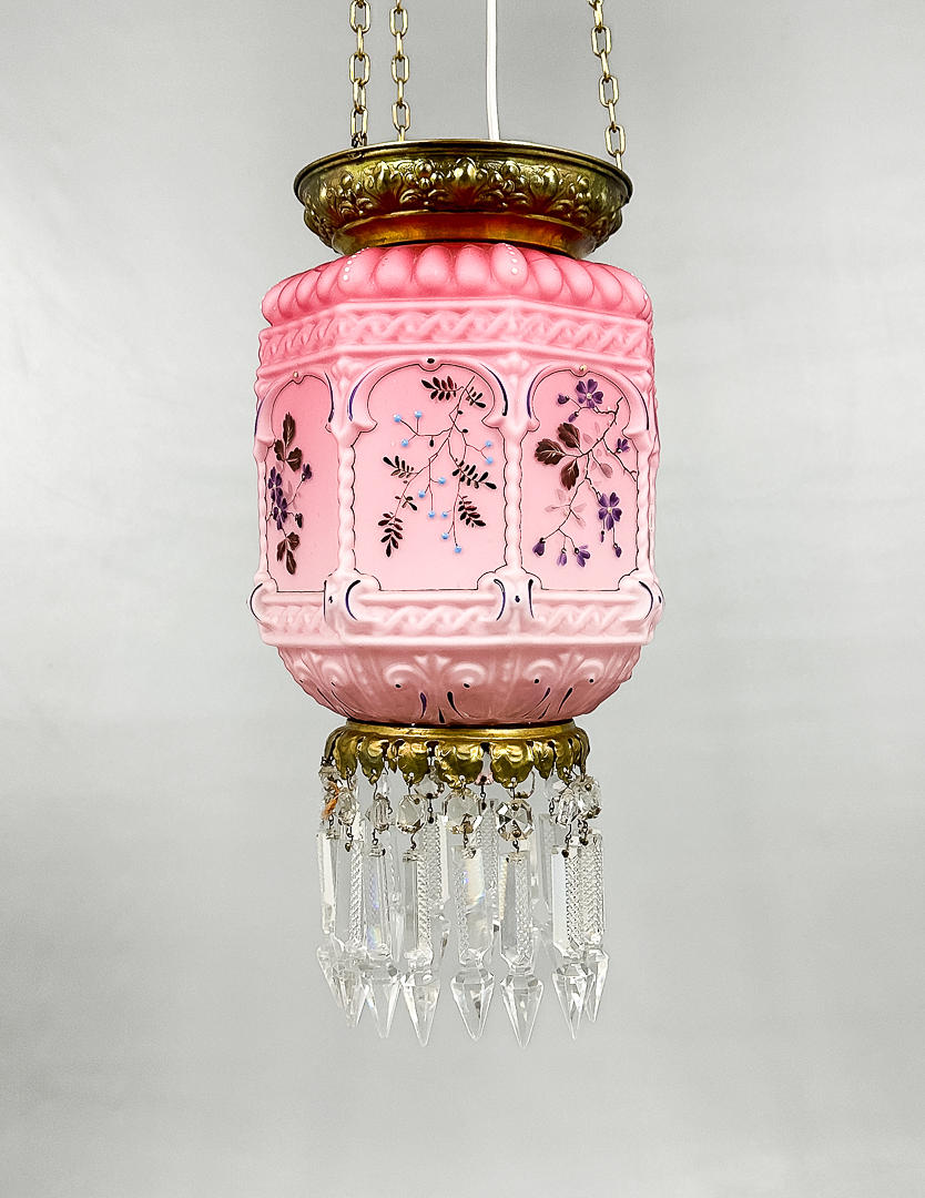 MÅNSKENSAMPEL, glas, prismor, 1900-tal.