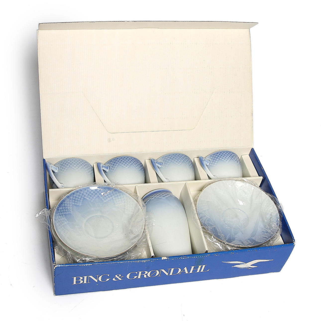 SERVISDELAR, 9 delar, porslin, Måsen, Bing & Gröndahl.