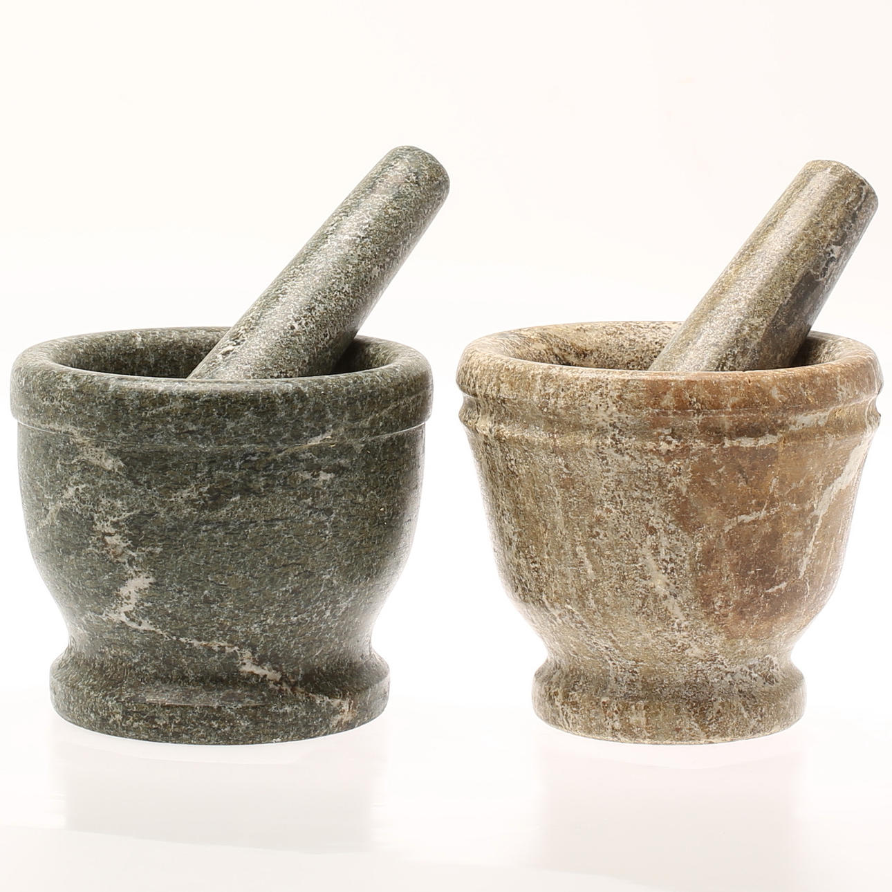 MORTEL med STÖT, 2 st. Sten.