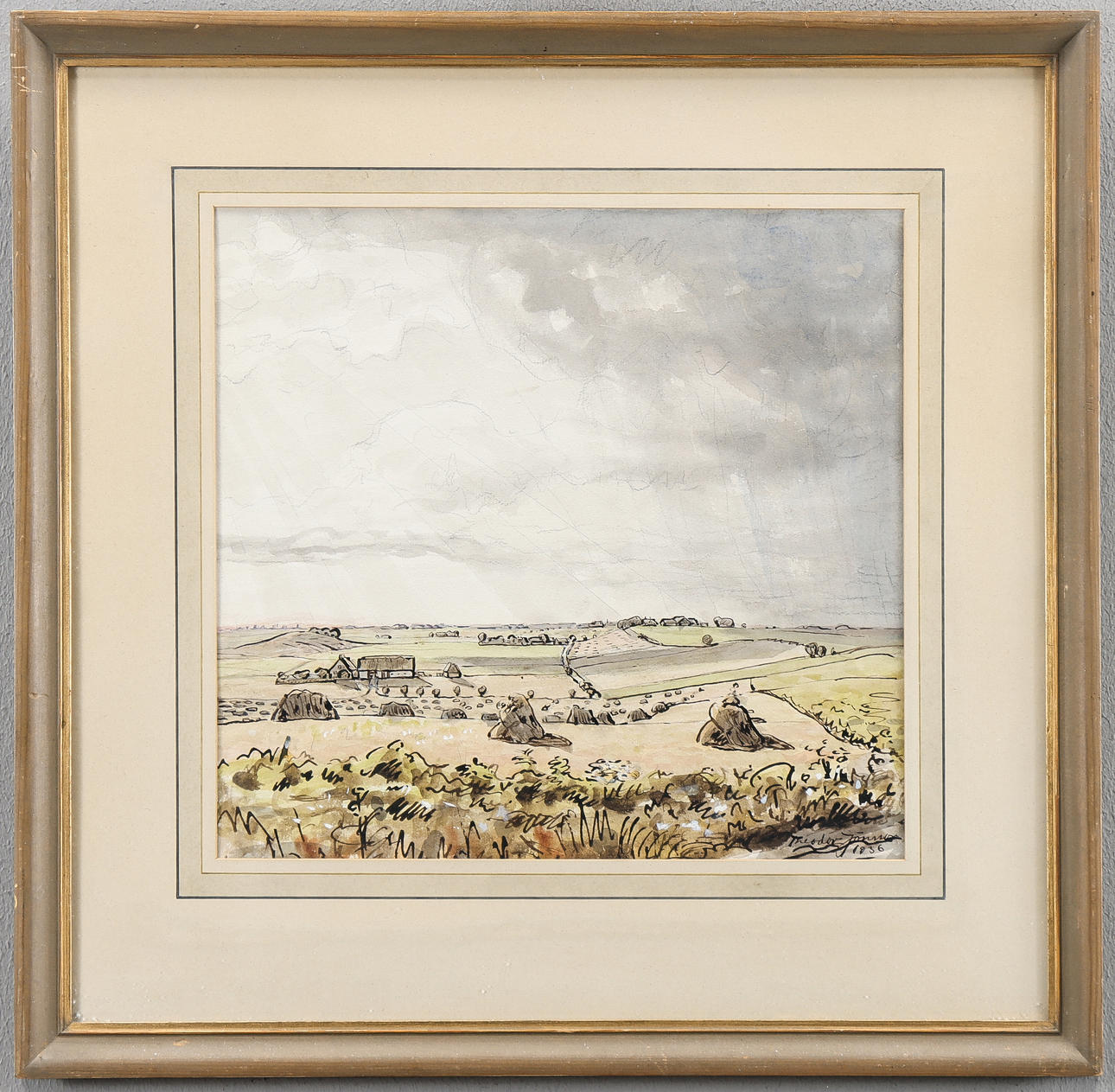 THEODOR  JÖNSSON. Skånskt landskap.