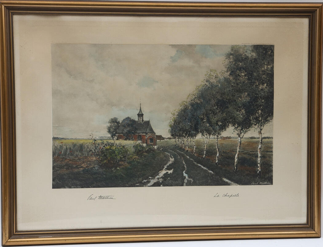 GRAPHIC SHEET, “La chapelle”.