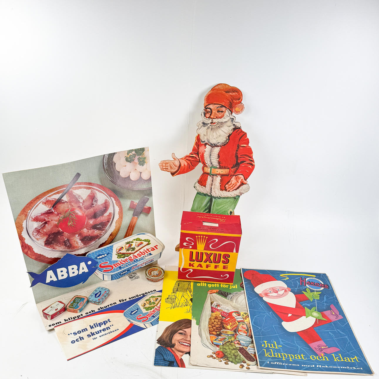 REKLAMSKYLTAR, papp, 6 st, 1900-tal.