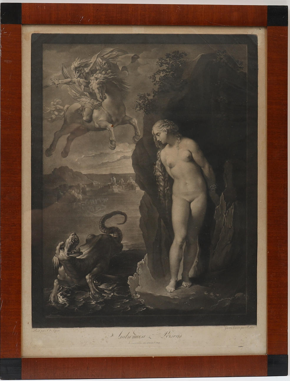 KOPPARSTICK, Andromeda & Perseus, efter Pitcher 1700/1800-tal.