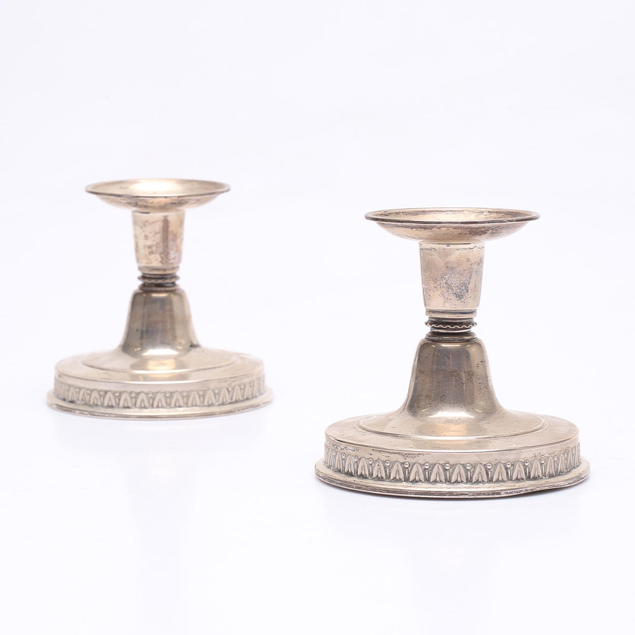 CANDLESTICKS, 1 pair, silver, total weight approx. 340 grams.