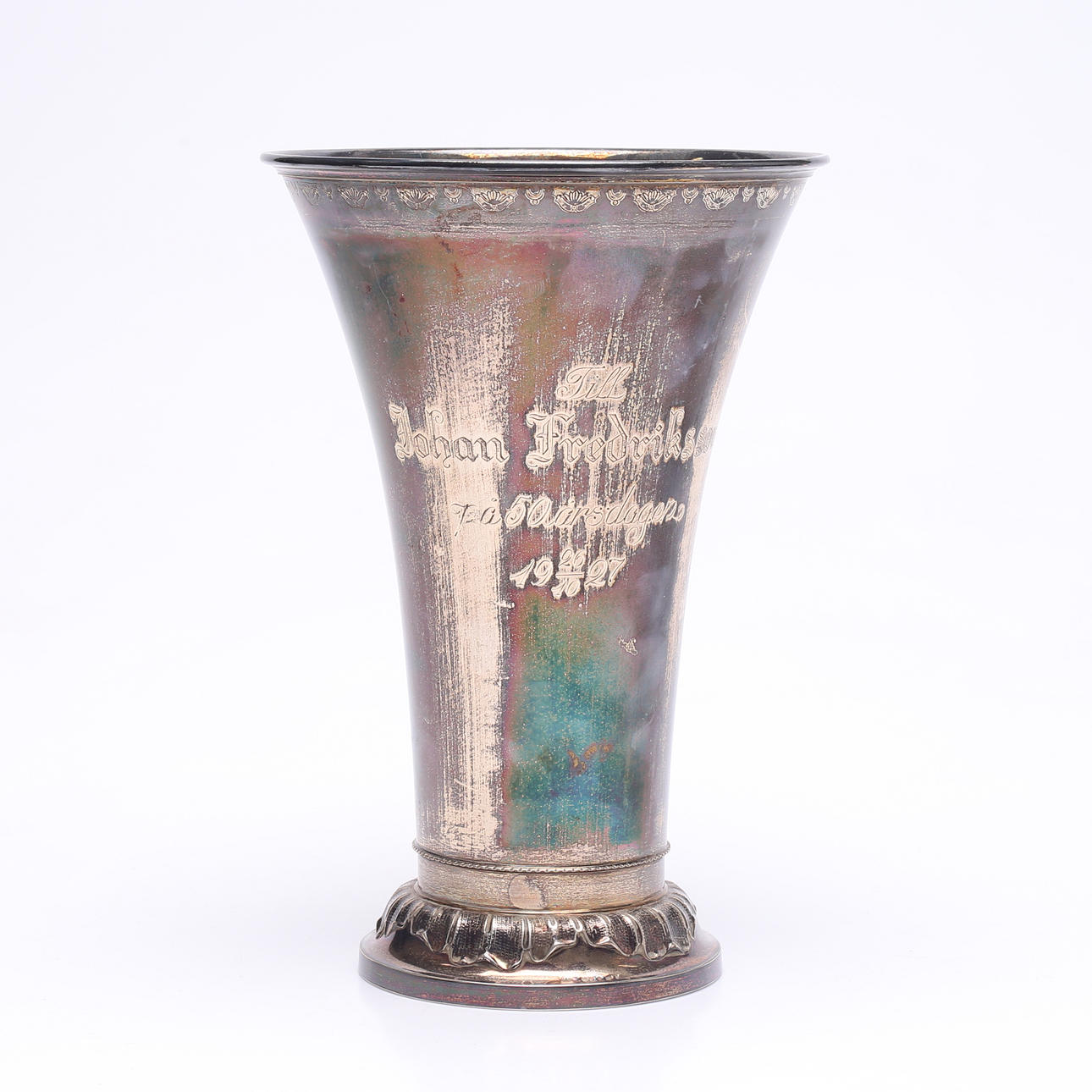 TROPHY, silver, CG Hallberg, weight approx. 565 grams.