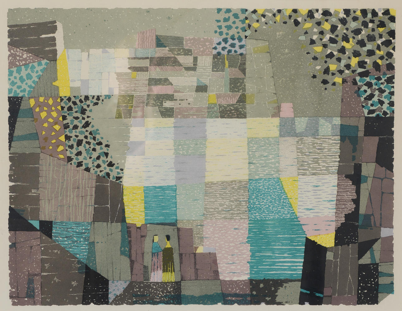 SVEN JONSON. “Quarry”, color lithograph.