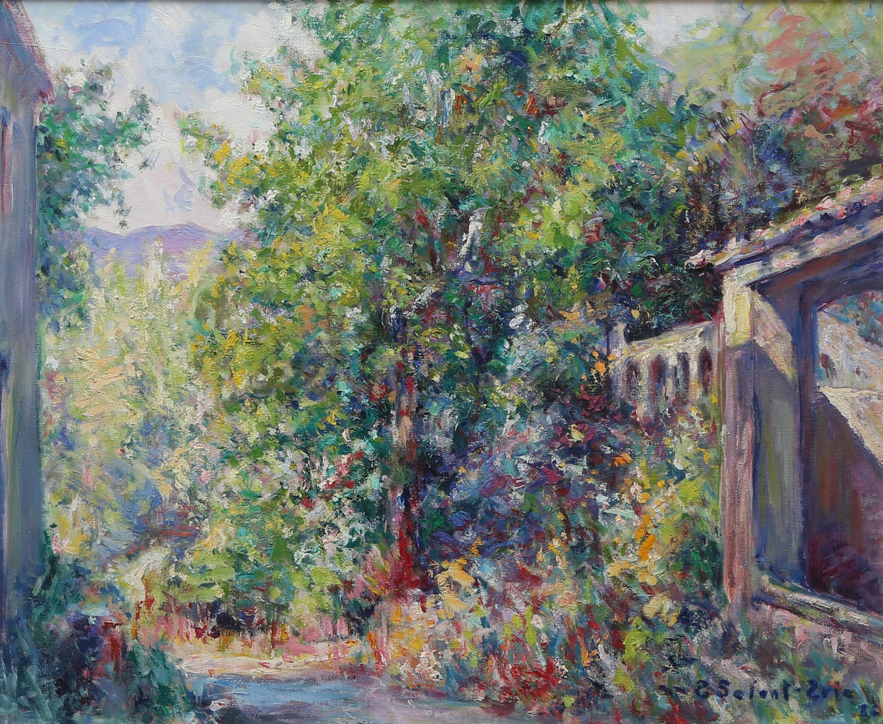 SPANISH SCHOOL, 20TH CENTURY. Garden.