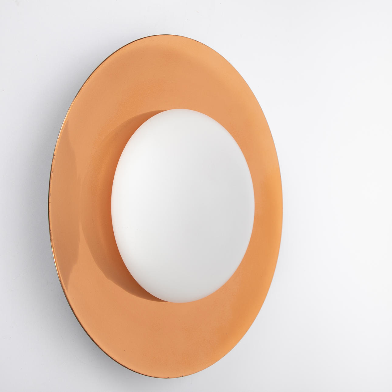 Copper ceiling light/wall lamp. 20th Jh.