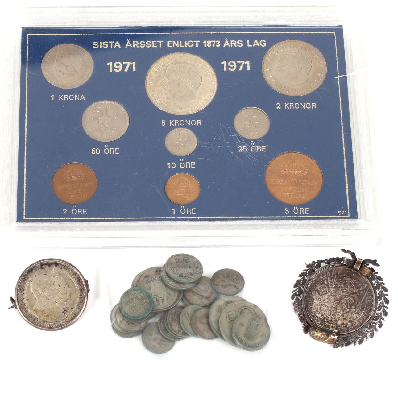 SILVERMYNT & MYNTSET, Sverige, 18/1900-tal.