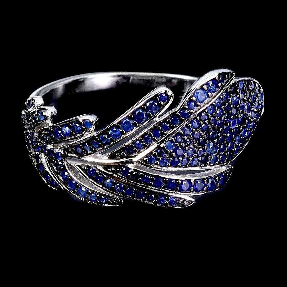 SAPPHIRE SILVER RING.