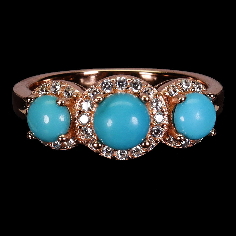 TURQUOISE SILVER RING.
