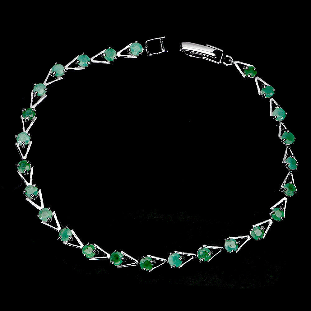 EMERALD SILVER BRACELET.