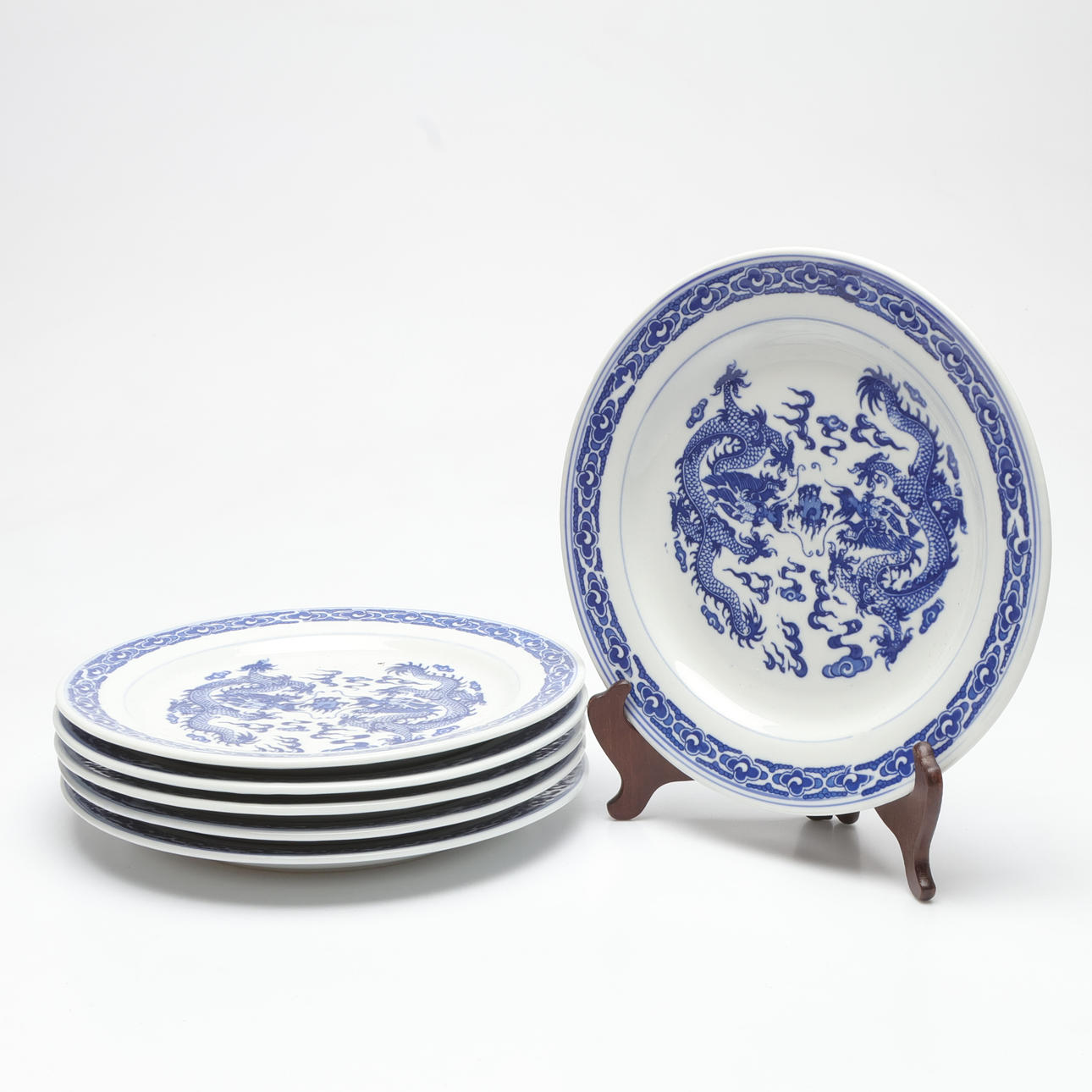 TALLRIKAR, 6 st, porslin, orientaliska.