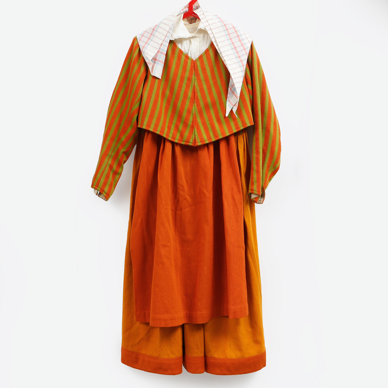 FOLKDRÄKT, 5 delar, Vingåker, halv-/vardagsdräkt.