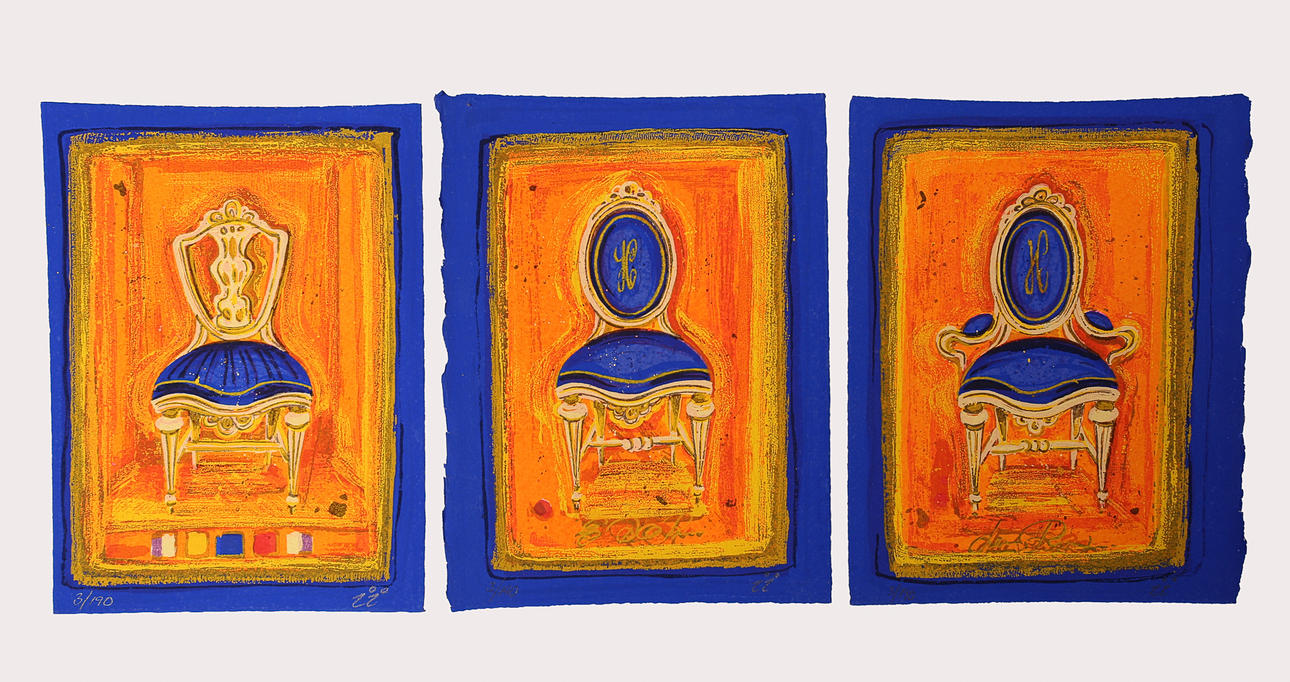 INGBRITT LAGERBERG. Screen prints numbered, monogram signed, 3 pieces.