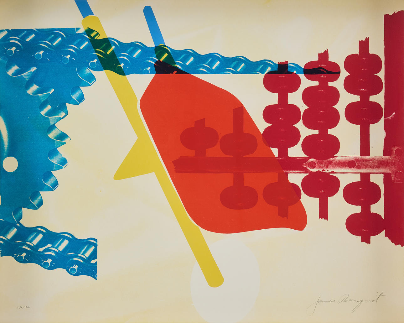 JAMES ROSENQUIST. "Whipped Butter for Eugen Ruchin" ur sviten "11 Pop Artists, Volume II".