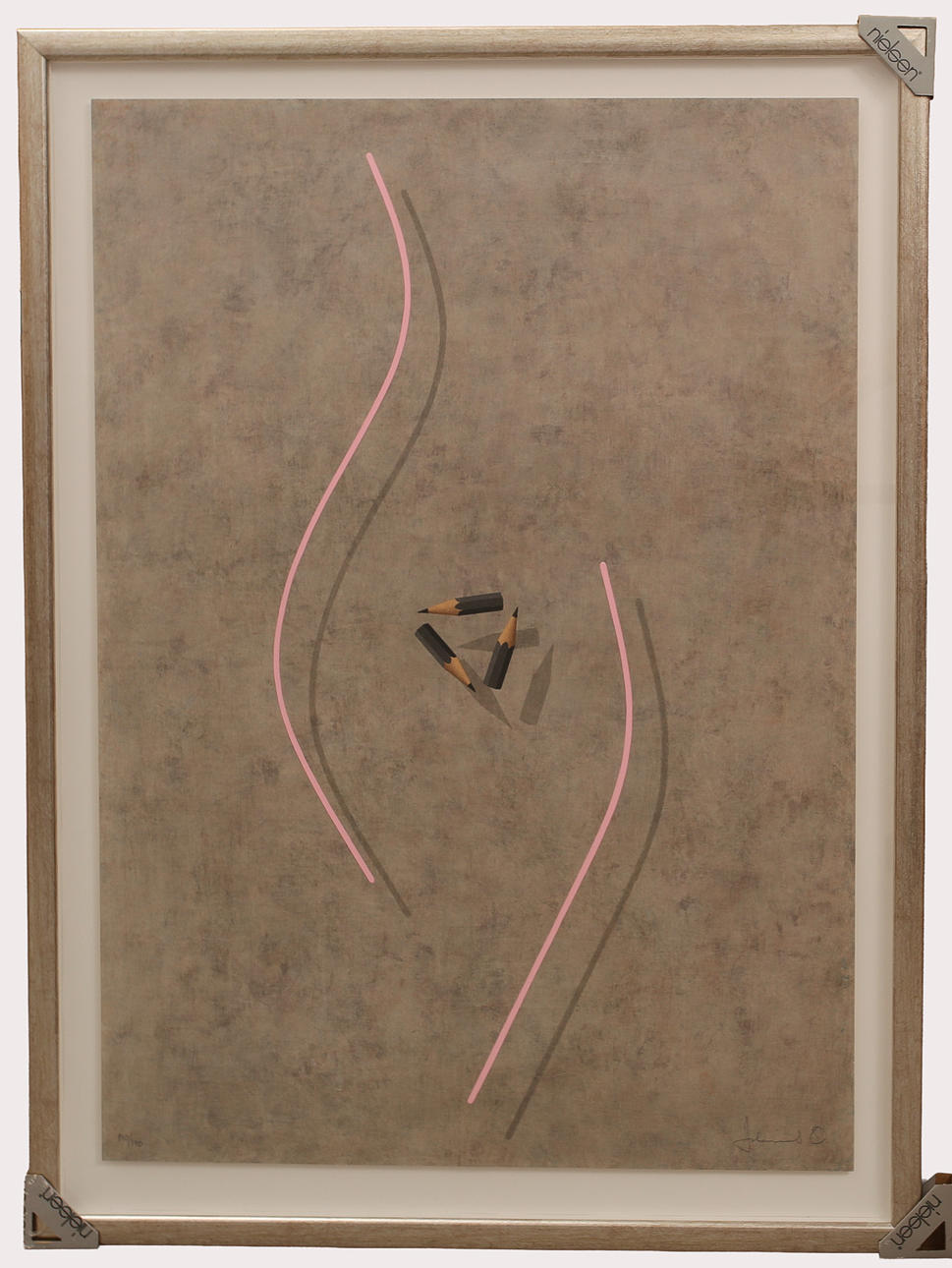 JOHANNES OLSSON. Färglitografi med kolorering, "La Femme" numrerad 140/170, signerad Johannes O.