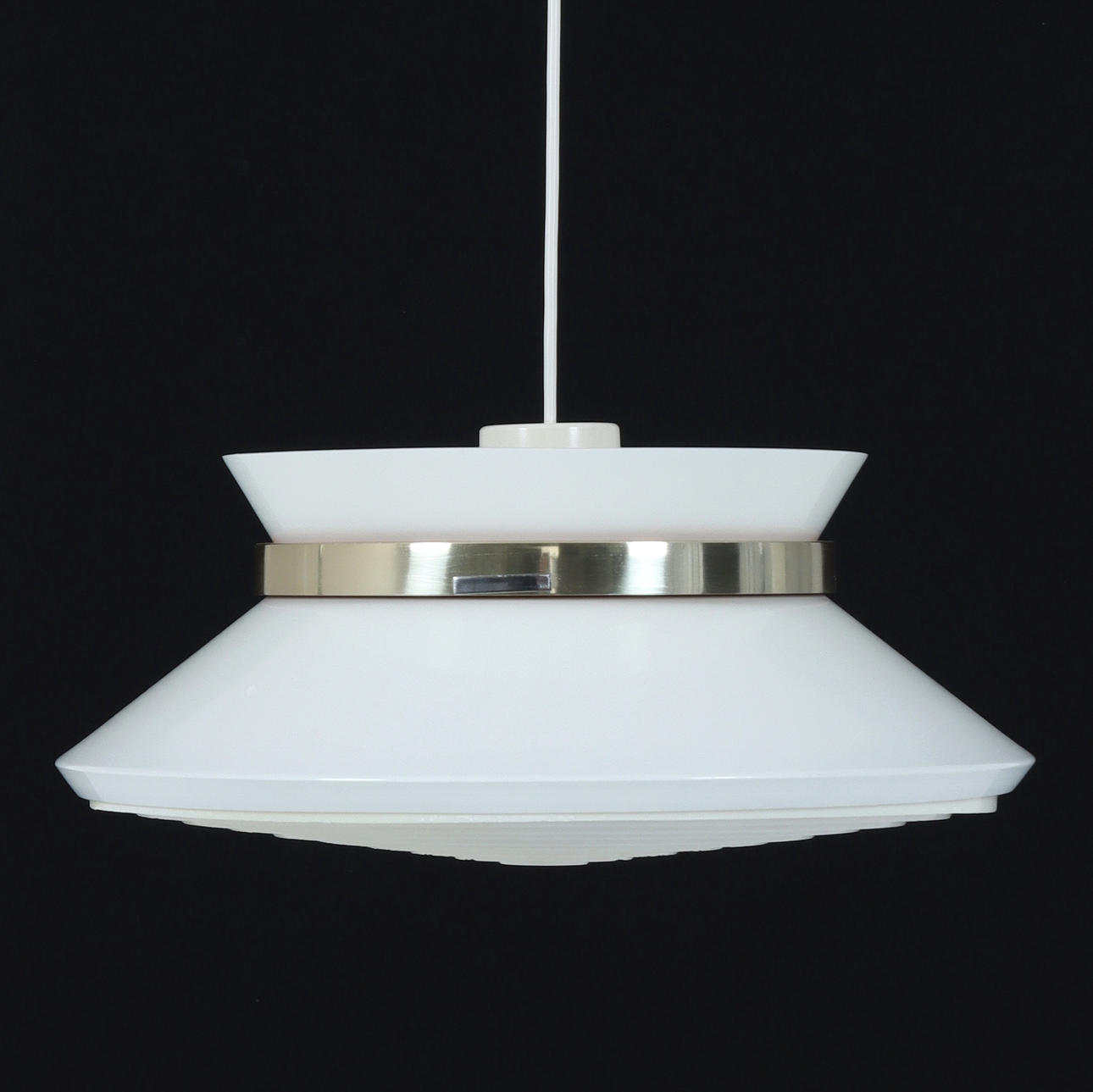 A metal ceiling lamp by Carl Thore. 1970s.