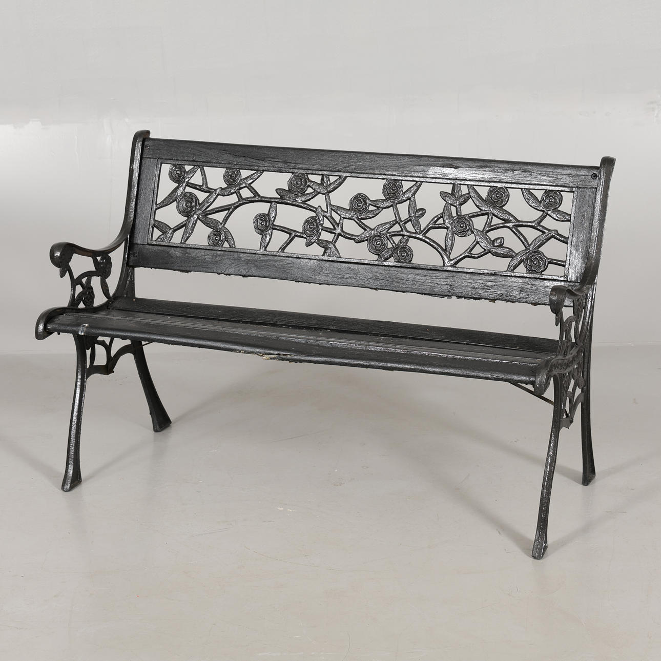 TRÄDGÅRDSSOFFA metall / trä.