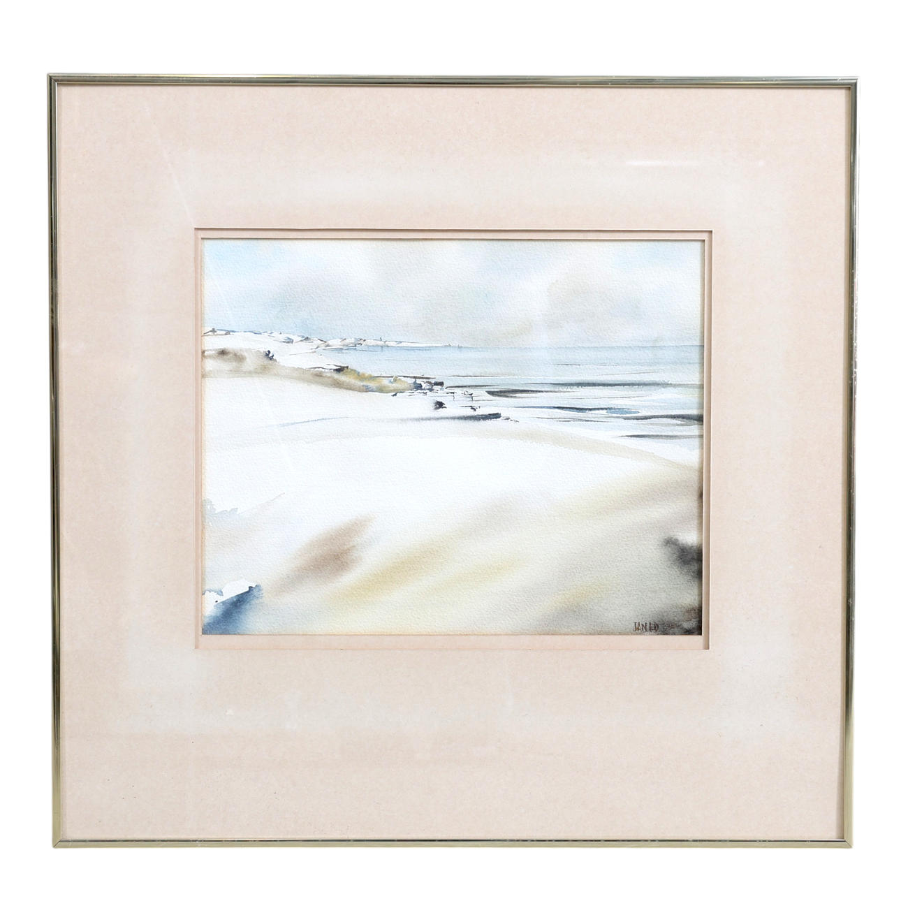 JAN ED. watercolour, signed & dated 1984.