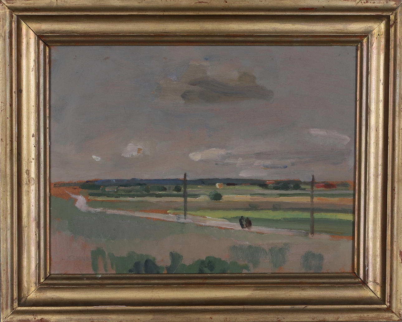 LARS KEMNER. Oil on panel, landscape motif, signed.