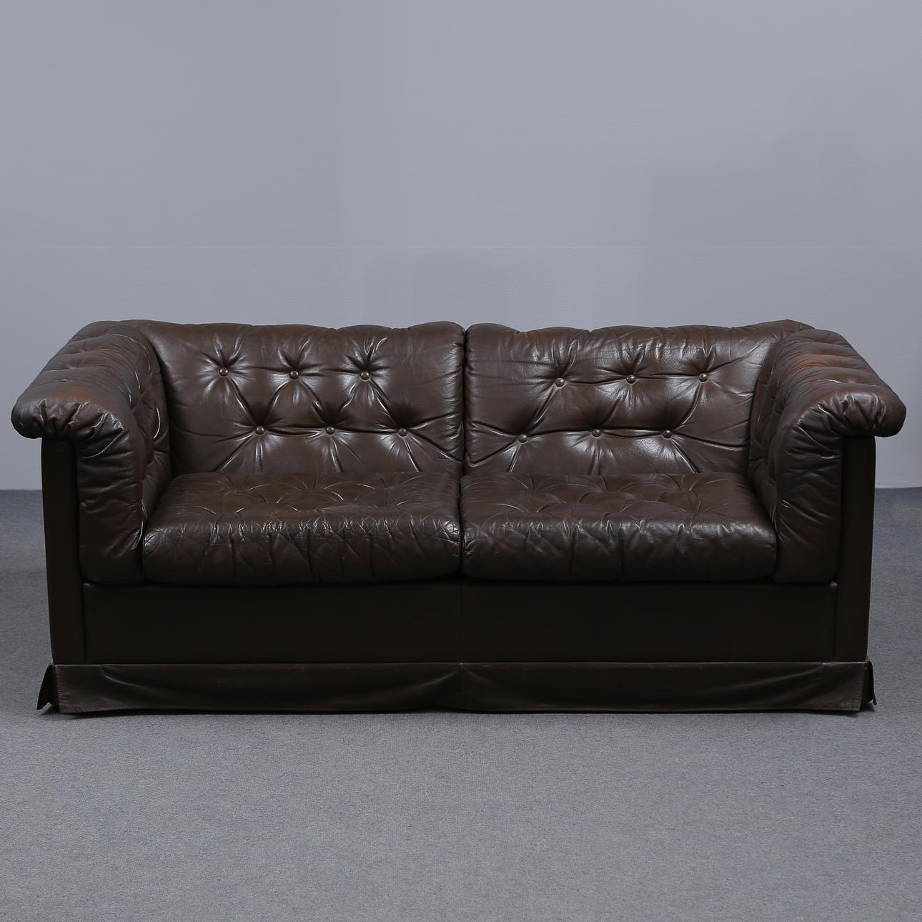 SOFA, 2-SEATER, LEATHER, SWED-SHAPE, SKILINGARYD.
