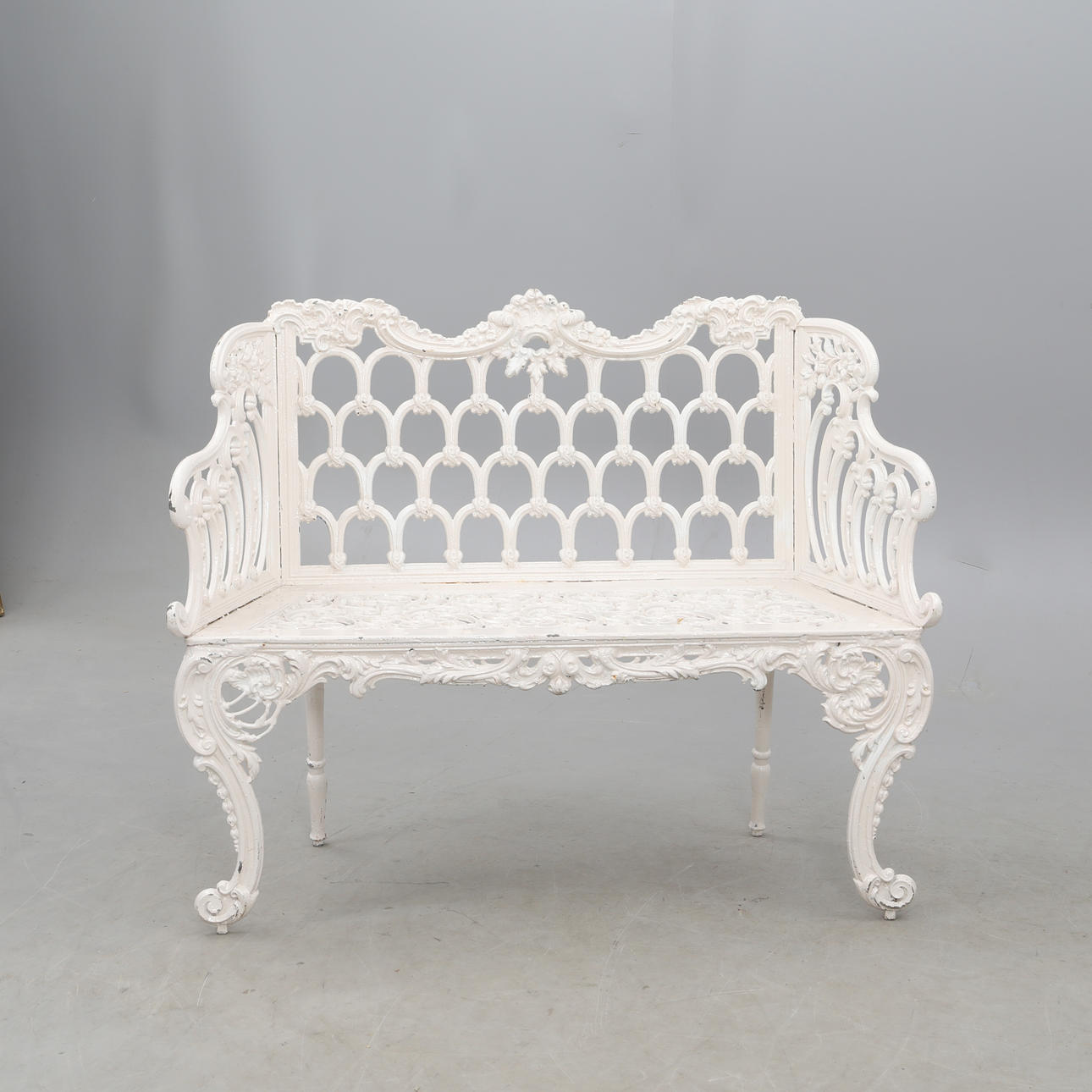 GARDEN SOFA, cast iron.