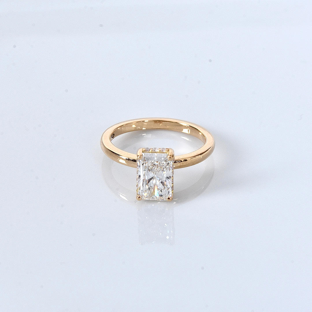 DIAMOND RING, 1,59ct, 18K, IGI Cert Labgrown.