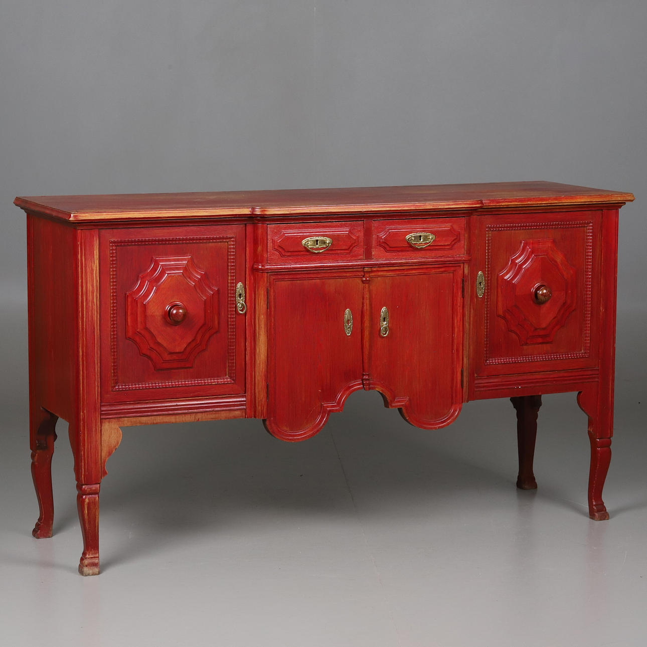 A sideboard, painted wood, 20th century.