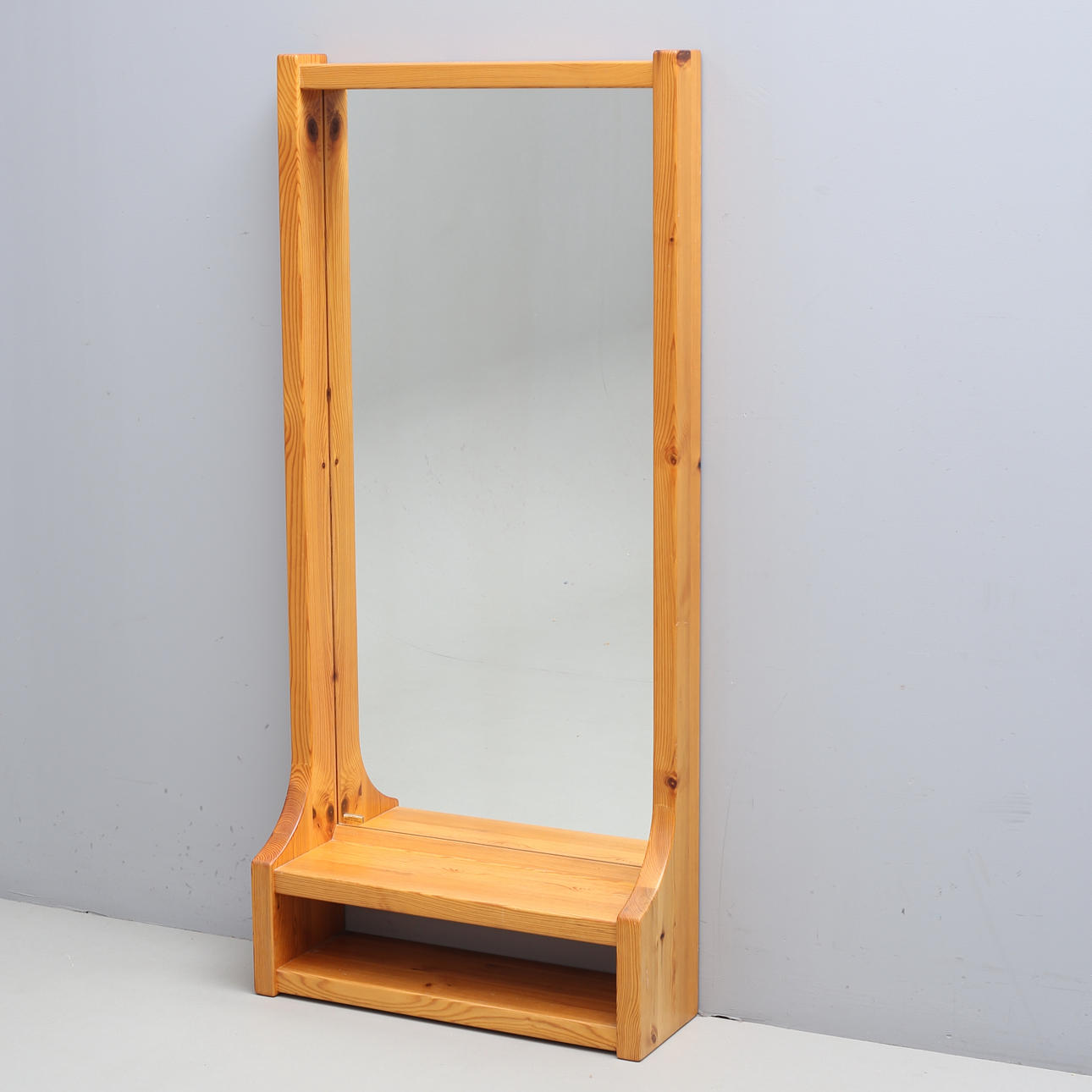 A pine mirror, Glasmäster Markaryd, model 279, 1960/70's.