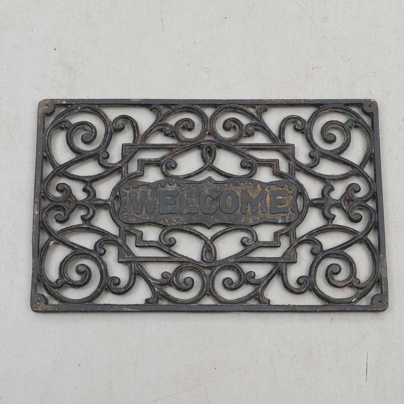 DOOR MAT, cast iron.