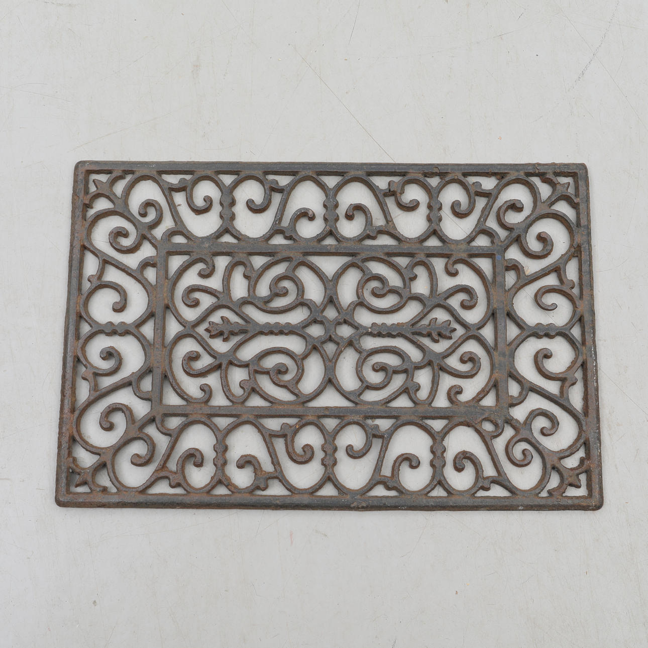 DOOR MAT, cast iron.