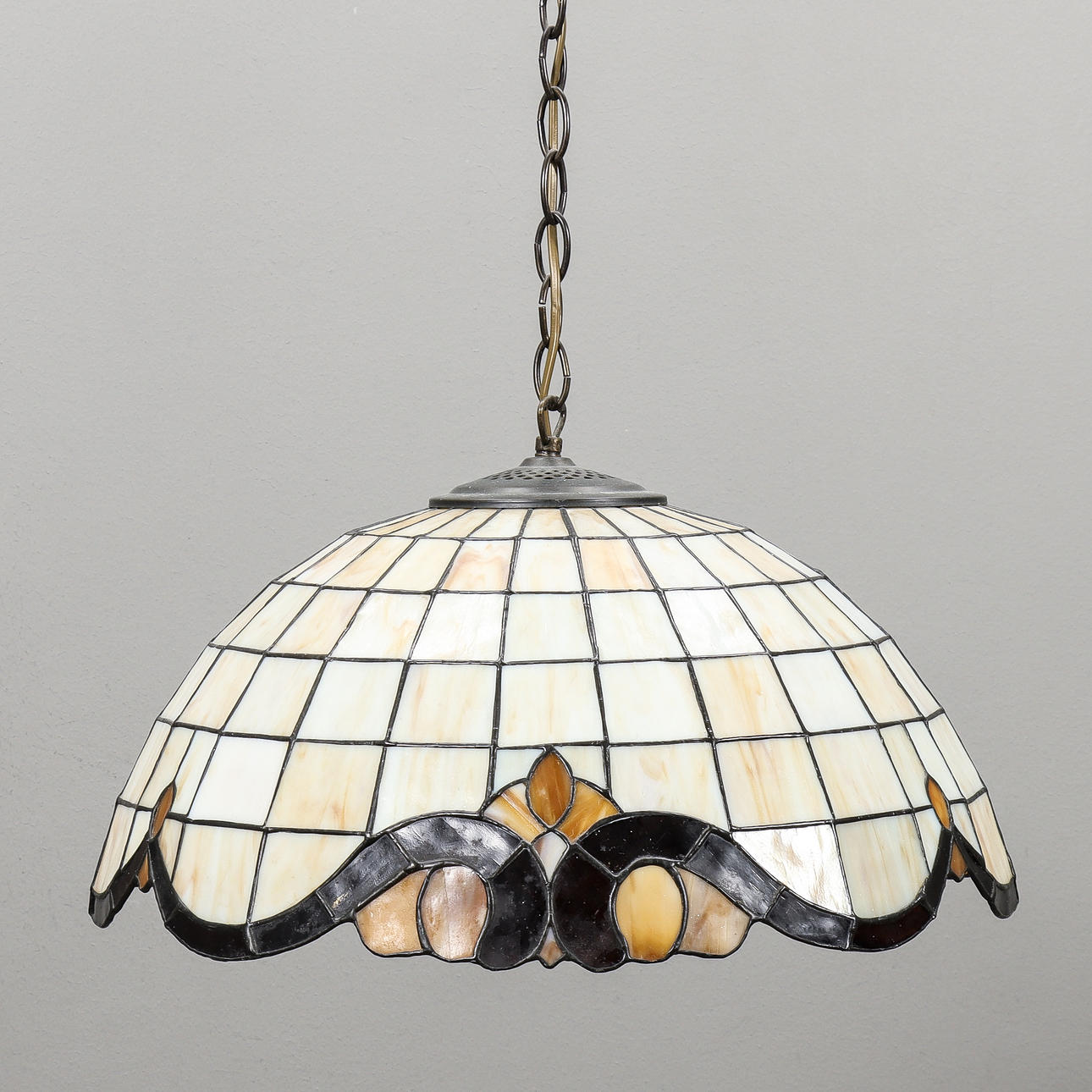 TAKLAMPA glas, tiffanymodell.