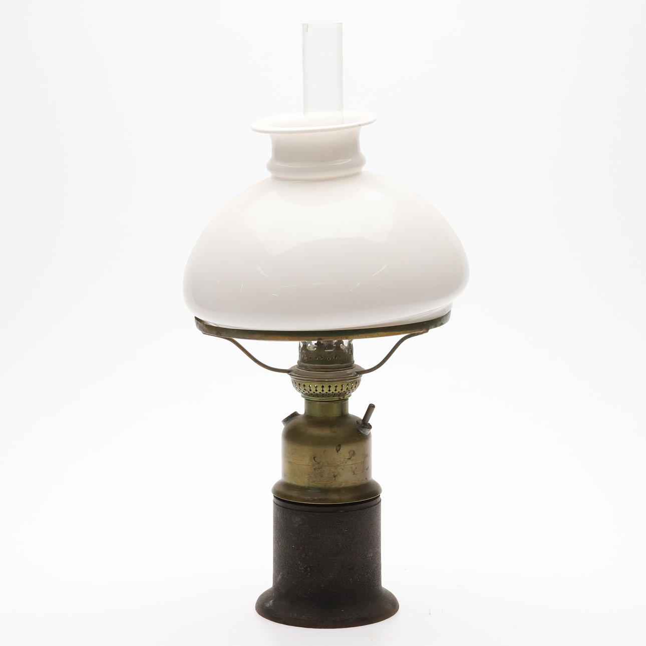 CARBIDE LAMP, Brass, cast iron, crown mark type 227.