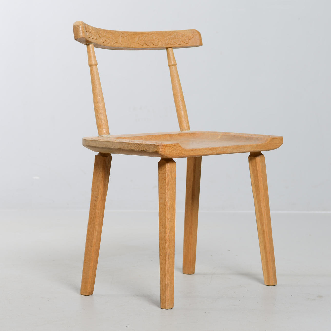 FÄBODSTOOL, cut decor, 20th century.