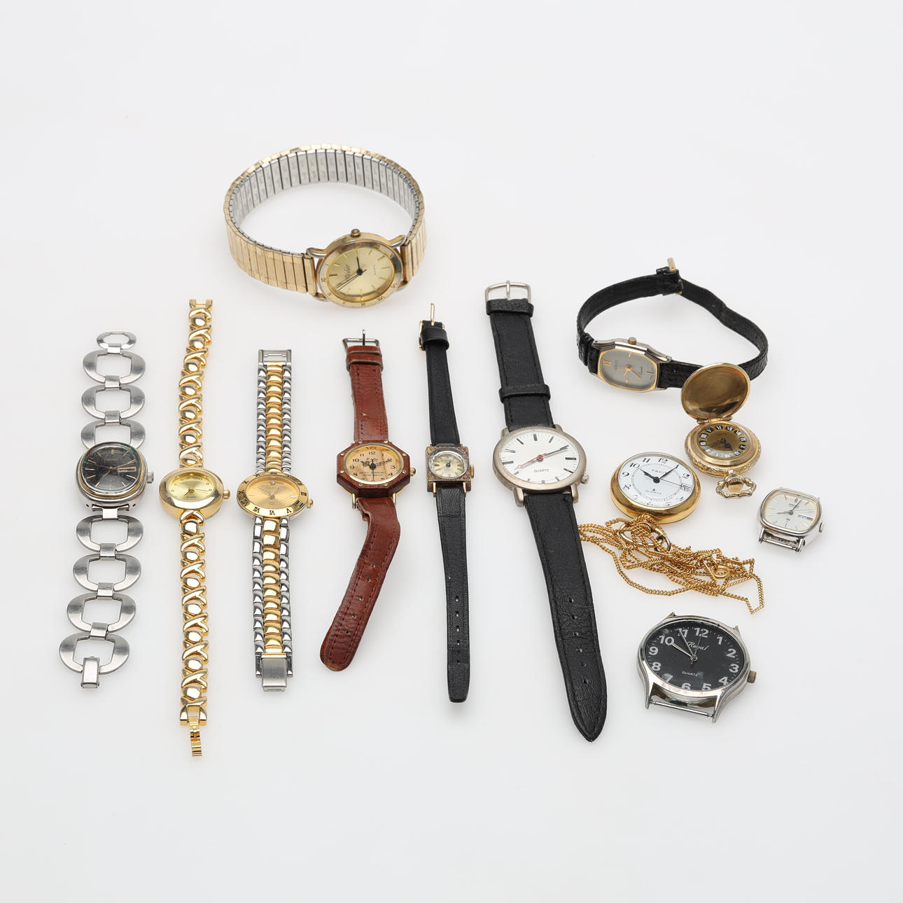 ARMBANDSUR 10 stycken och 2 FICKUR.