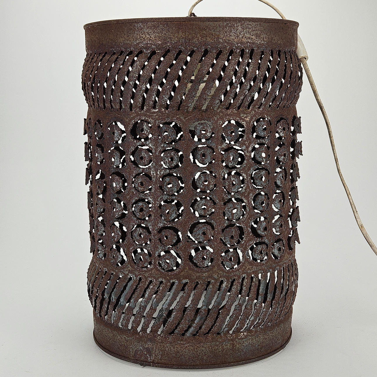 SPIKE LANTERN, sheet metal, height approx. 35 cm.