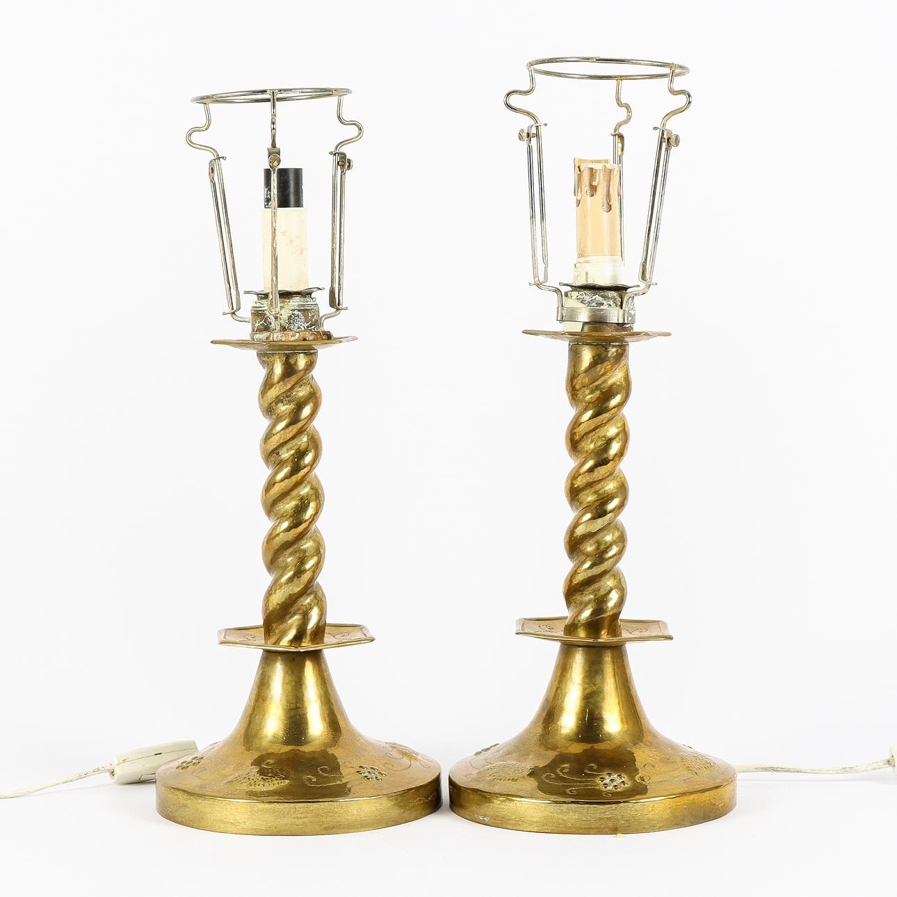 LAMP FEET pair, brass.