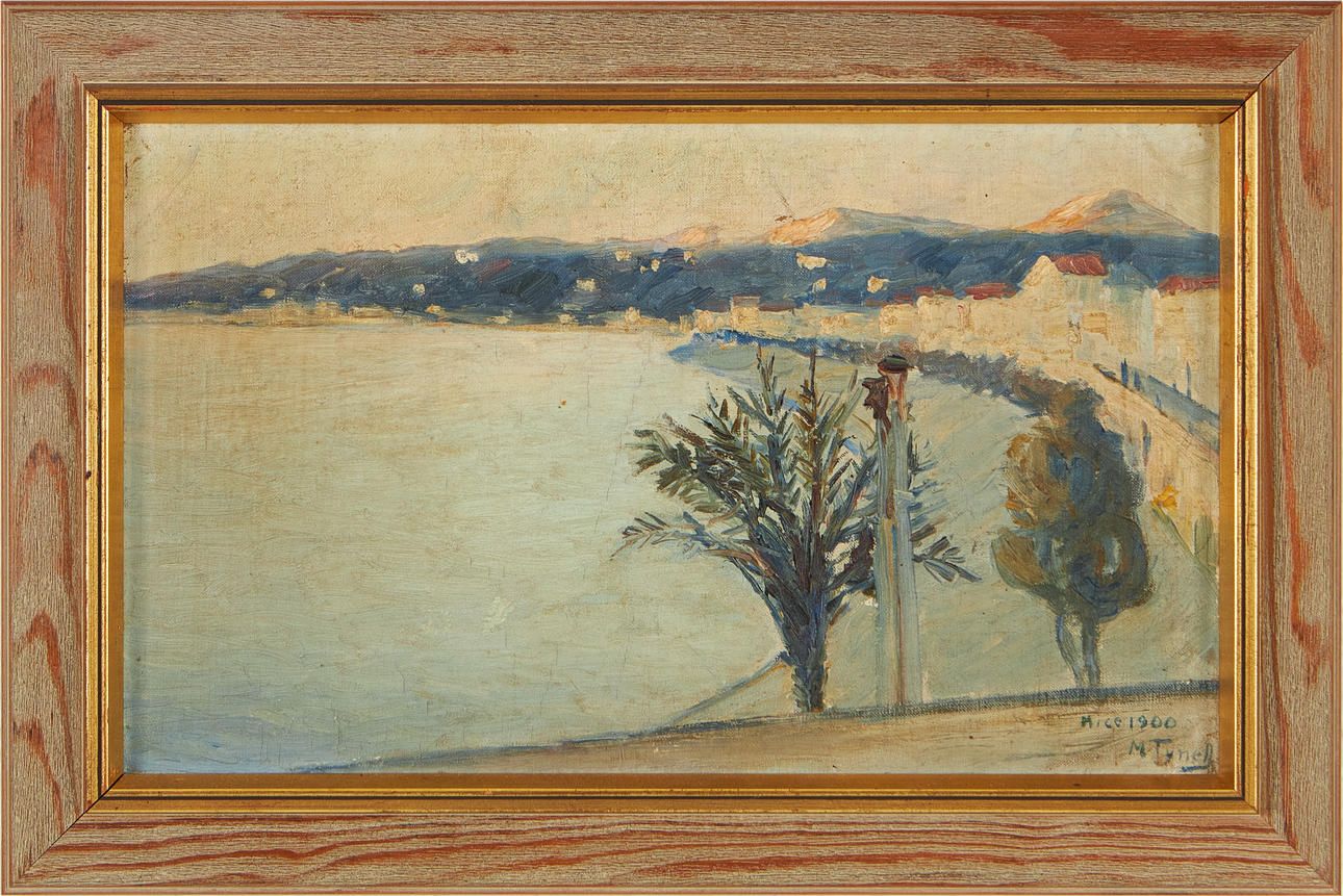 MÄRTA TYNELL. Nice, oil on canvas fed on panel, signed, dated 1900.