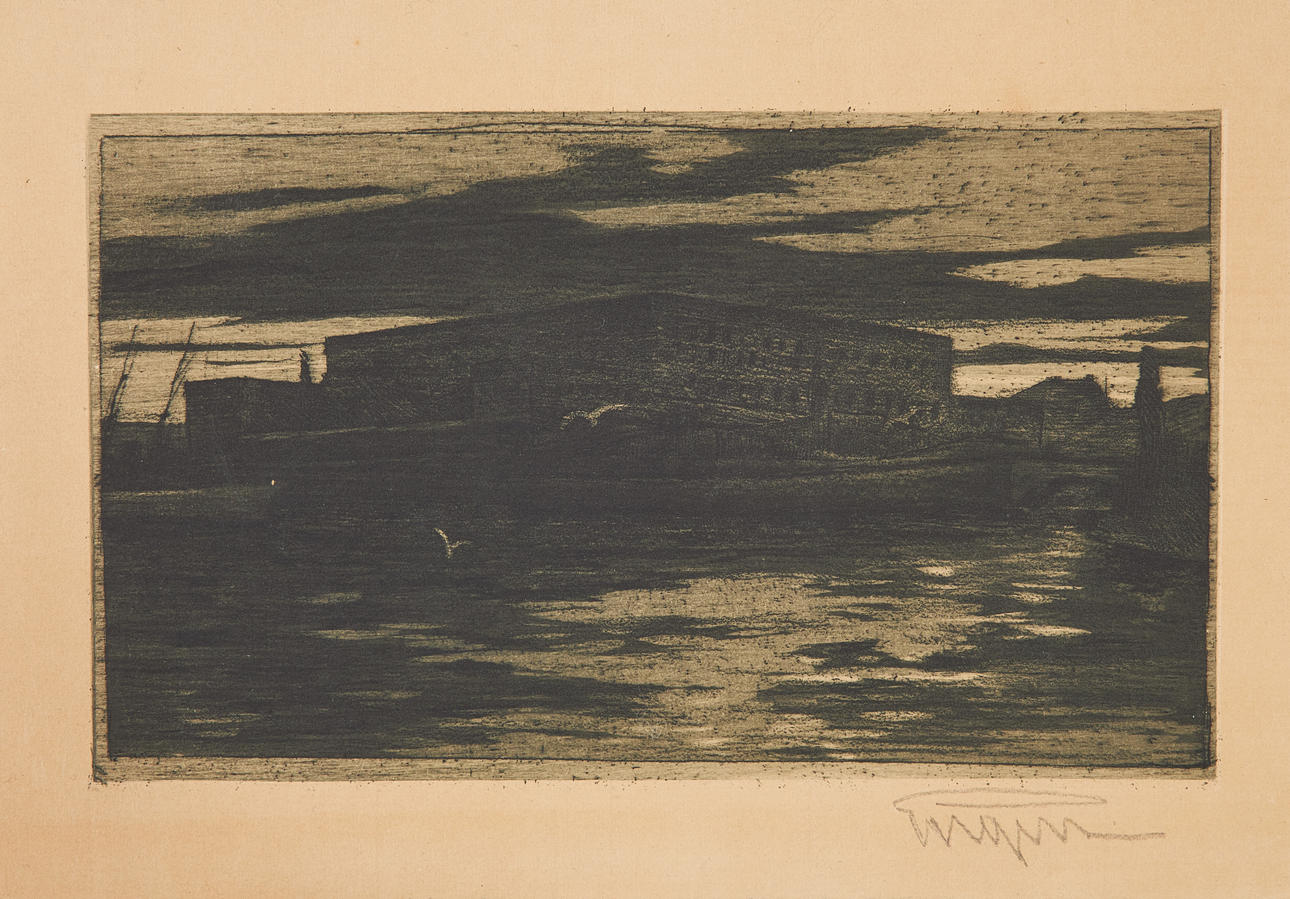 PRINS EUGEN (1865-1947). Stockholm Castle, signed 'Eugen', etching.