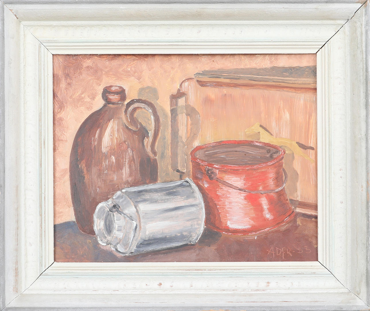 OIDENTIFIERAD KONSTNÄR. Oil on panel, signed, dated -53.