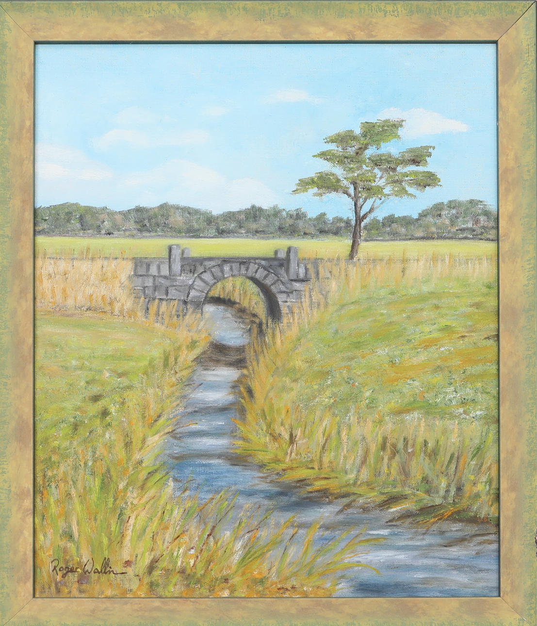 ROGER WALLIN. Oil on canvas, signed.