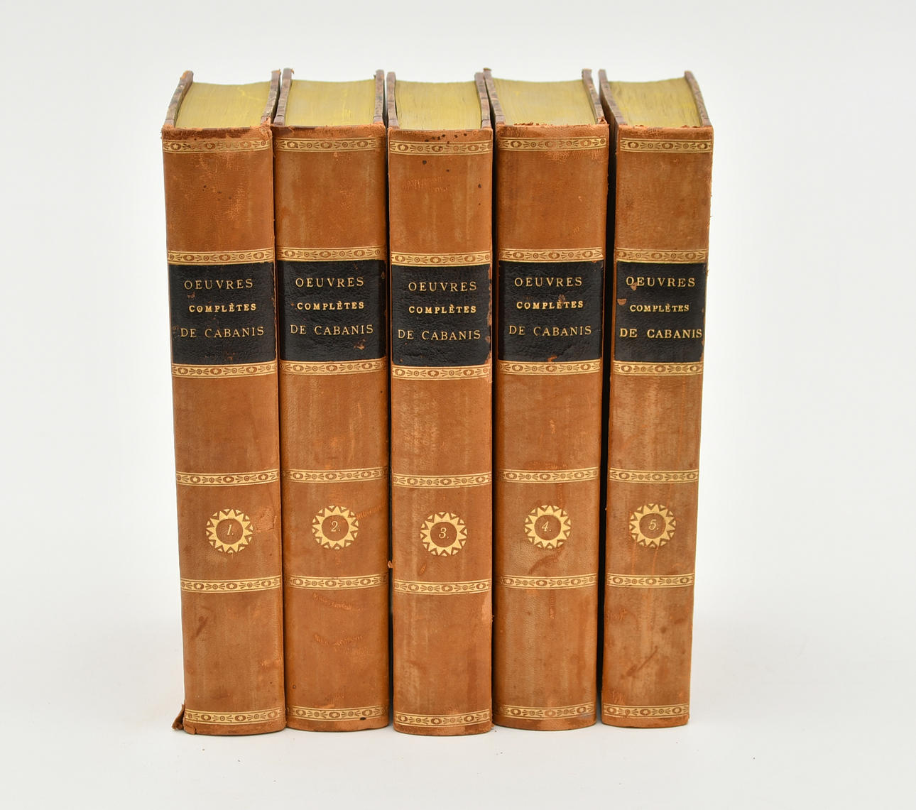 Ouevres complétes de Cabanis 1-5. 5 Volymer.