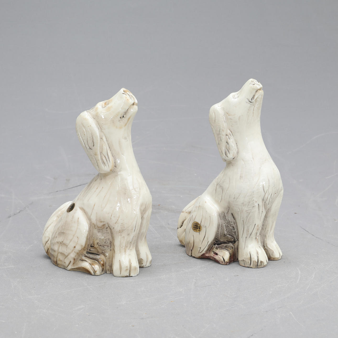 SCULPTURES, 2 pieces, plaster, Spain.