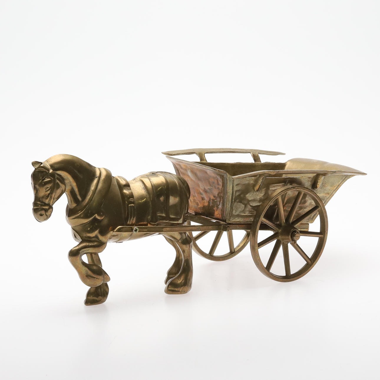 BRASS FIGURINE. Horse with trill.