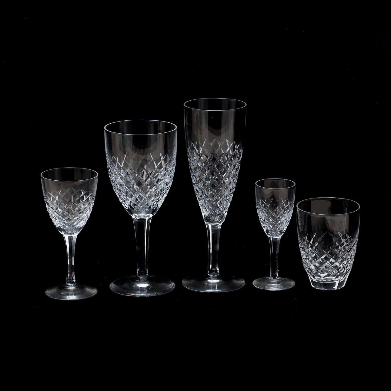 GLASSERVIS, 44 delar, Kosta.