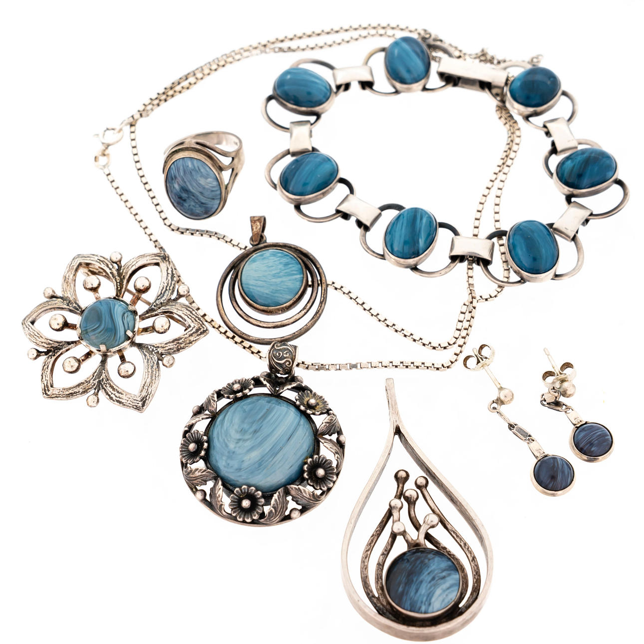 Olofsfors Smycken "Häggman" Silver (8st).