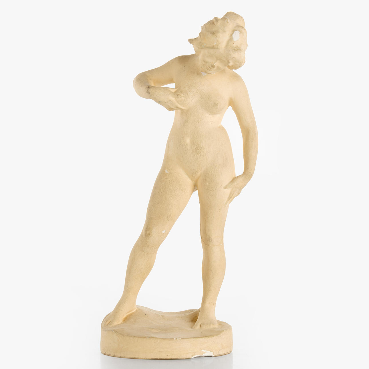 HERMAN NEUJD (1872-1931). Kvinnoakt, signed, plaster.